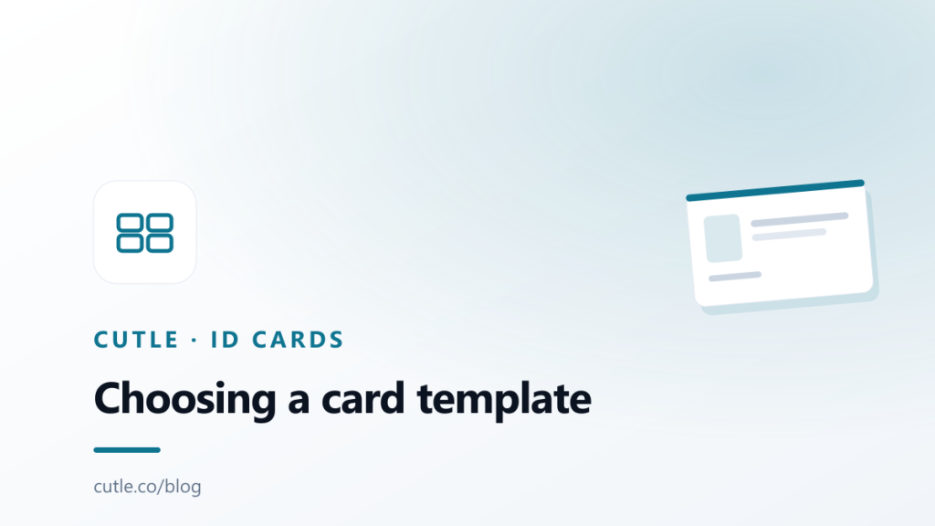 Illustrative cover artwork for the article "How to Choose an ID Card Template".