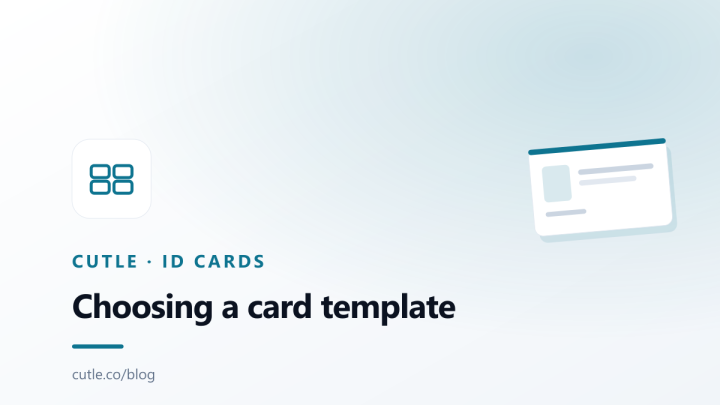 Illustrative cover artwork for the article "How to Choose an ID Card Template".